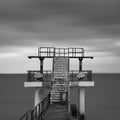 Salthill Diving Board Royalty Free Stock Photo